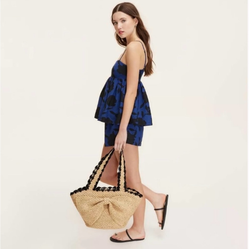 kate spade new york x Target Raffia Bow Tote Bag - Natural - Picture 3 of 8